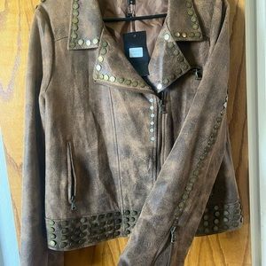 L&B suede stud jacket